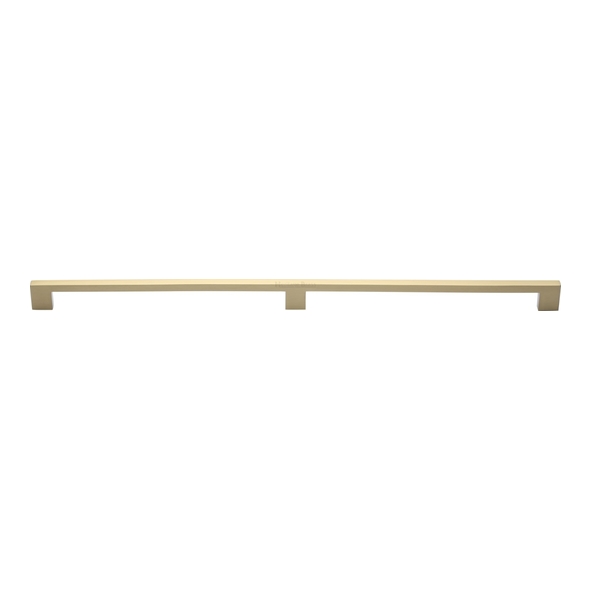 C0337 480-SB • 480 [240x240] x 500 x 30mm • Satin Brass • Heritage Brass Metro Cabinet Pull Handle